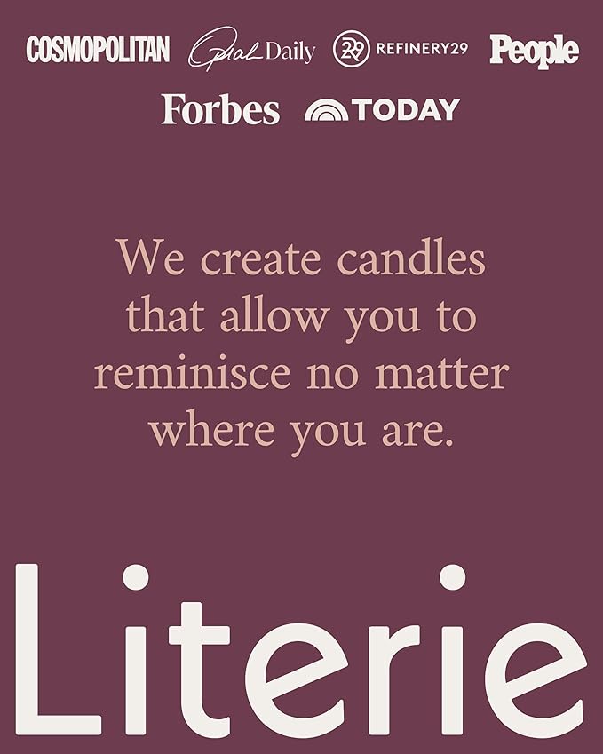 Literie NYC Inspired Scented Candle: I Have A House in The Hamptons - Rosé & Melon Scent, 9oz, 50 Hour Burn, Vegan Soy & Coconut Blend Candle for Home Decor, Gift for Women & Men - Bloomnest