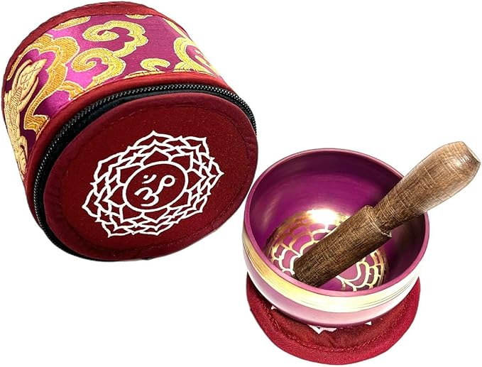 3 inches Crown Chakra Singing Bowl Meditation Bowls for Relaxation and Healing (Crown Chakra, 3 Inches) - Bloomnest