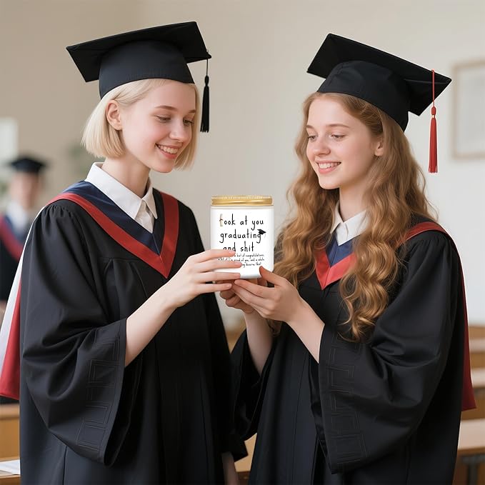 Graduation Gifts, 2025 Funny Graduation Gifts for Her Him, Best Grad High School Congratulations College Masters PhD Degree Nurse - Lavender Scented Candles - Bloomnest