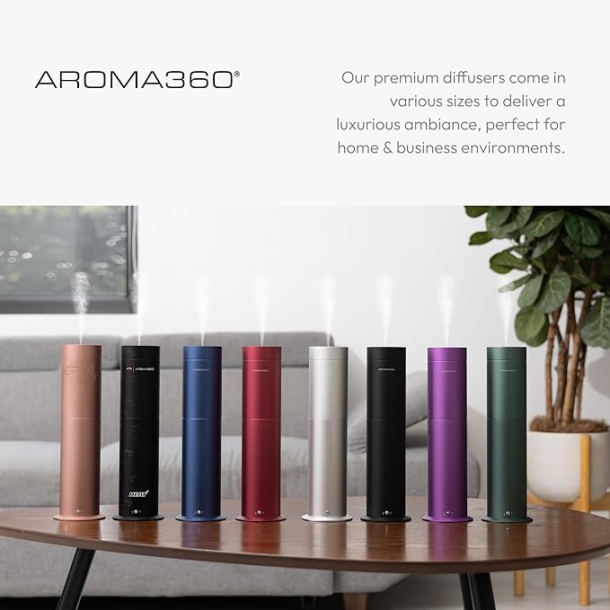 Aroma360-Mini Pro Scent Diffuser-Aroma Diffuser for Essential Oils-Cold-Air Diffusion-600sq.ft. Coverage-Waterless Air Diffuser-Green-Works Exclusively with Pro Pod Bottles - Bloomnest