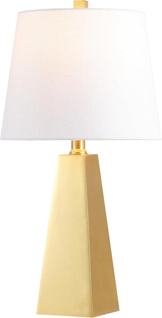 JONATHAN Y JYL1038A Owen 20.5" Resin LED Table Lamp Contemporary Bedside Desk Nightstand Lamp for Bedroom Living Room Office College Bookcase LED Bulb Included, Gold - Bloomnest