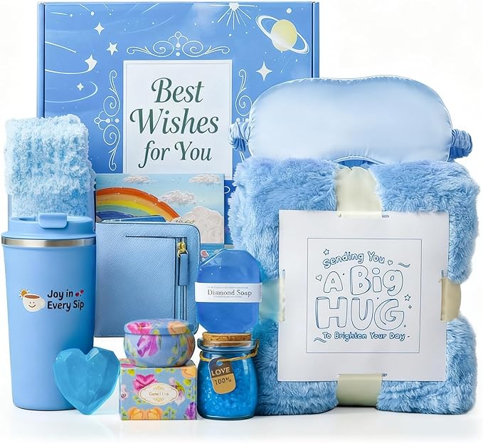 Birthday Gifts for Women, Get Well Soon Gifts Baskets for Women Self Care Gifts, Spa Care Package, Birthday Gift Ideas for Her, Friends, Wife, Mom, Daughter, Sister, Coworkers - Bloomnest