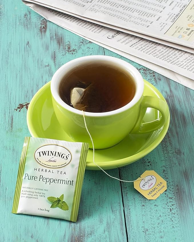 Twinings Pure Peppermint Herbal Tea Bags, 20 Count (Pack of 3) - Bloomnest