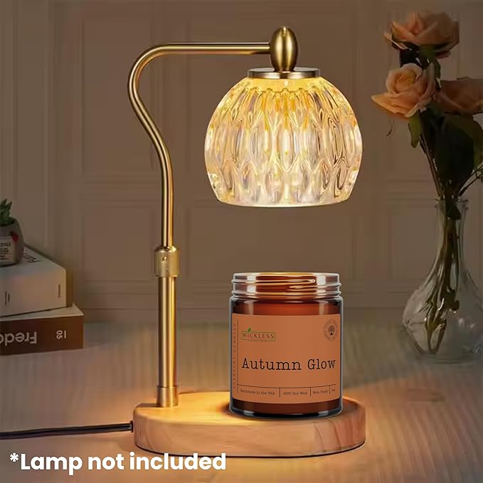 Wickless Candles for Candle Warmer Lamp, Many Scents to Choose, 100% Non-Toxic Soy Wax, Scented Candle Melts for Warming Plate, Handmade in The USA (Autumn Glow) - Bloomnest