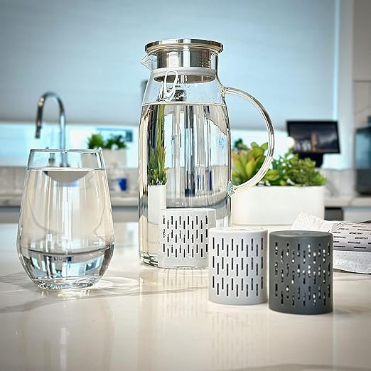 GOFILTR Jumbo Alkaline Water Infuser - 9.5 pH + Electrolytes For Any Large Water Bottles/Pitchers, 300 Gallon / 3 Months, Ionized Mineral Alkaline Water Infuser (1 Pack) - Bloomnest