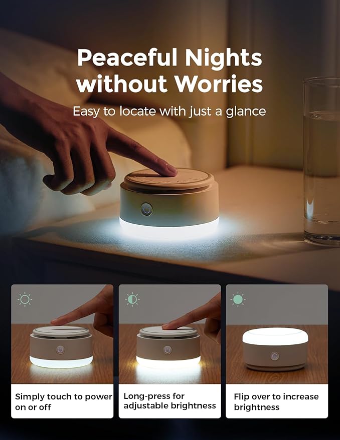 Momcozy Sound Machine for Baby | Portable White Noise Sound Machine for Sleep Rechargeable | 20 Sleep Sounds White Noise Machine with Nursery Night Light | Travel Sleep Sound Machine Battery Based - Bloomnest