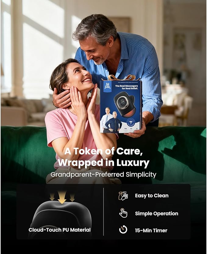 BOB AND BRAD Hand Massager with Heat and Compression, Individual Fingers, Cordless Portable HandSpa Pro Hand Massager for Arthritis and Carpal Tunnel, Pain Relief, 5 Intensity Settings - Bloomnest