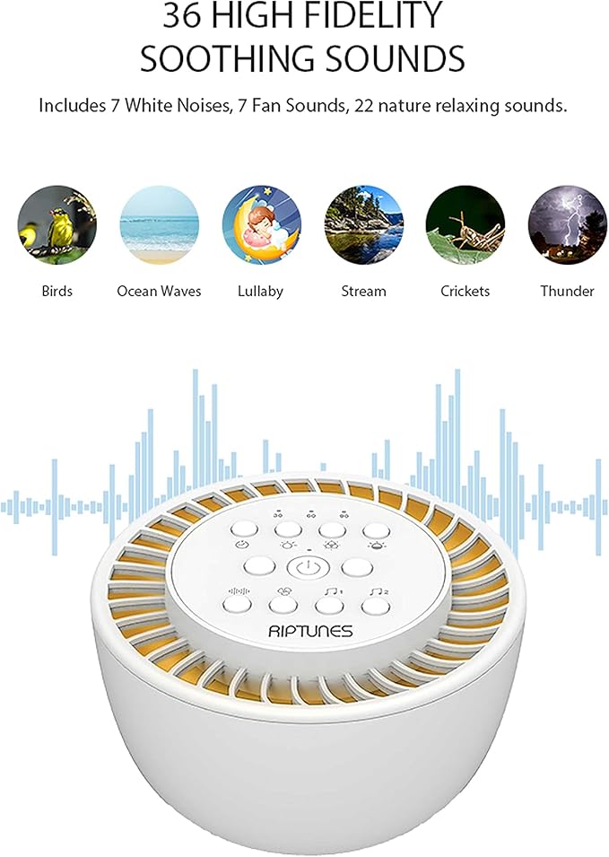Riptunes White Noise Sound Machine - Bloomnest