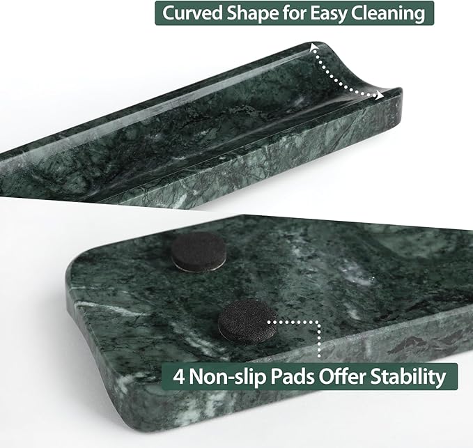 Koville Luxury Natural Indian Marble Incense Holder, Incense Holders for Sticks, Incense Burner Holder, Ideal for Meditation and Relaxing, Easy to Clean(Indian Green) - Bloomnest