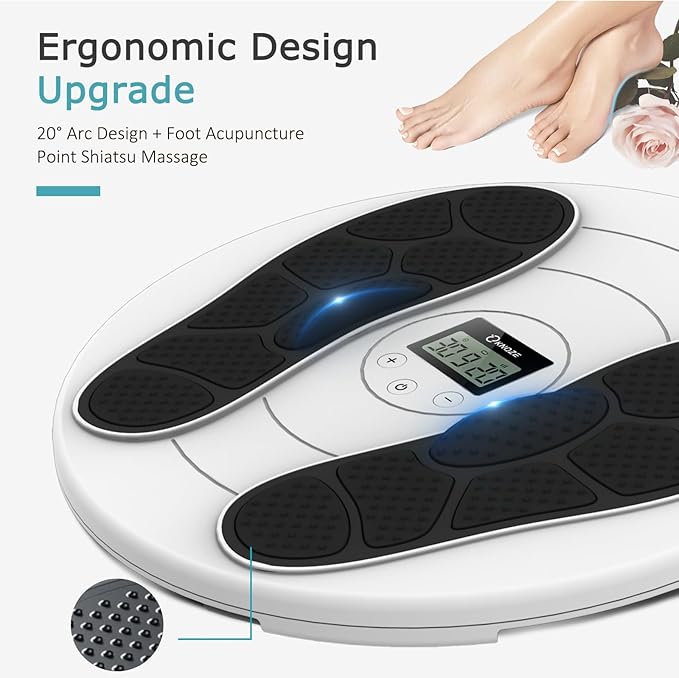 KNQZE Foot Massager for Neuropathy, TENS + EMS Foot Stimulator for Circulation, 10 Modes + 20 Intensities, Wireless Remote, Neuropathy Pain Relief for Feet, Plantar Fasciitis, Gifts for Mom & Dad - Bloomnest