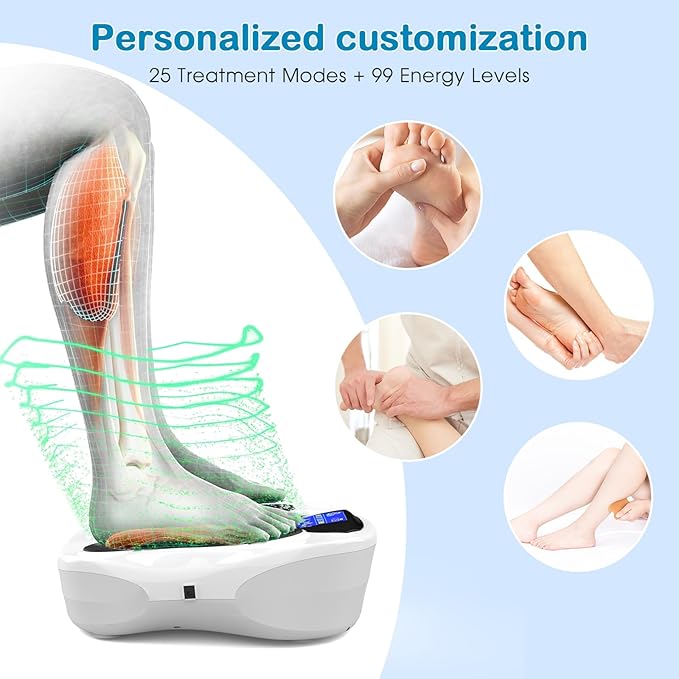 Creliver Foot Nerve Muscle Stimulator Pro, TENS & EMS Foot Massager for Neuropathy, Circulation and Body Pain Relief, Electric Feet Legs Blood Circulation Machine, FSA or HSA Eligible - Bloomnest