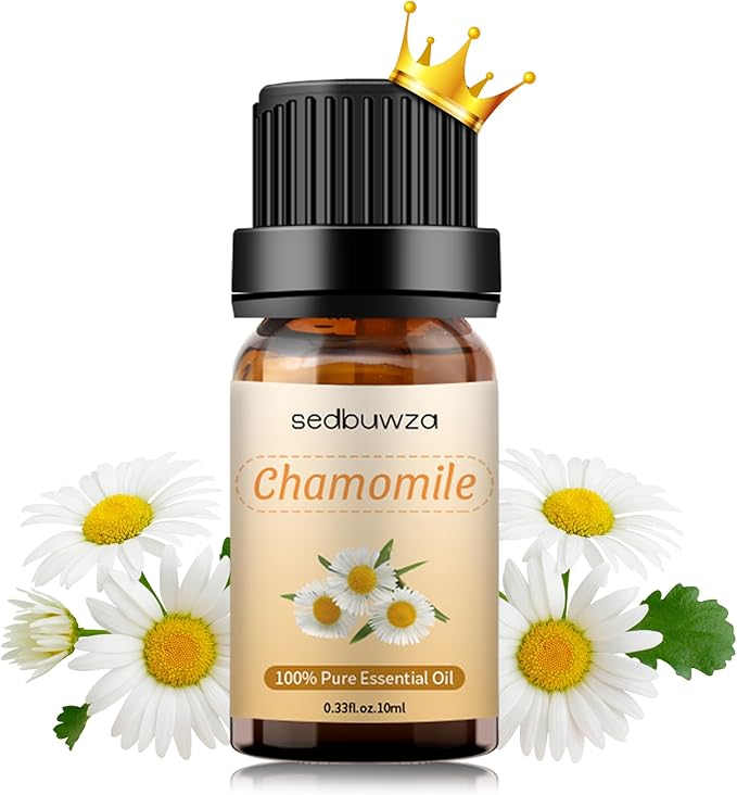 Sedbuwza Chamomile Essential Oil, Pure Organic Chamomile Fragrance Oil for Diffuser, Humidifier, Soap, Candle, Perfume Sedbuwza