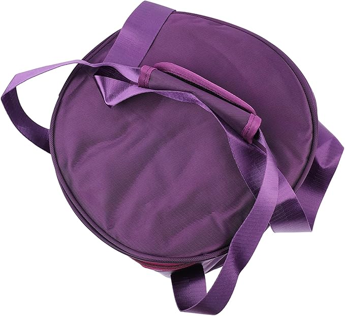 LiebeWH Music Bowl Storage Bag Dual Singing Bowl Bag Crystal Singing Bowl Carrying Case with 2 External Pocket (10in Pure) - Bloomnest