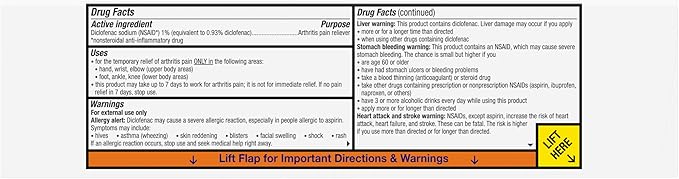 Voltaren Arthritis Pain Relief Gel, Diclofenac Sodium, 1% (NSAID), Clinically Proven Powerful Pain Reliever with Easy Open Flip Top Cap, No Prescription Needed, 5.3oz - Bloomnest