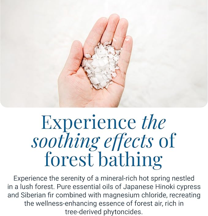Ancient Minerals Magnesium Bath Flakes Forest Calm - Resealable Magnesium Bag of Zechstein Chloride Alternative to Epsom Bath Salt (1.65 lb) - Bloomnest