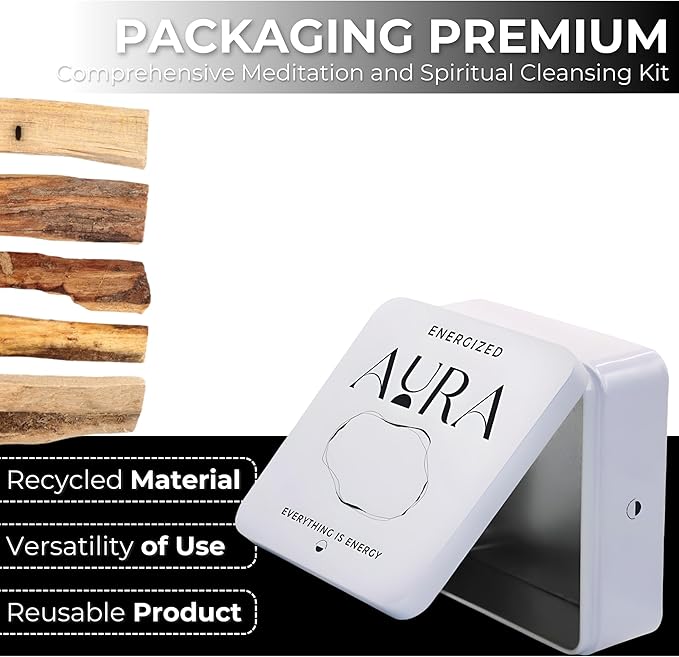 5 Palo Santo Sticks - Palo Santo Holder - Palo Santo Burner - PaloSanto Sticks with Holder - Palosanto Stick - Meditation Accessories ENERGIZEDAURA