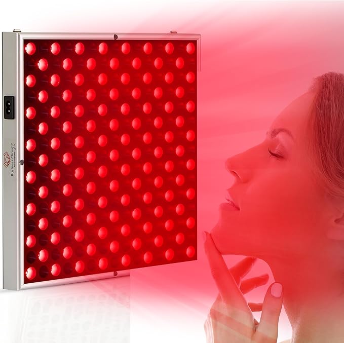 LED Red Light Therapy Panel for Face & Body - 45W Device with Deep 660nm & Near Infrared 850nm & Adjustable Hanger, Skin Care Beauty, Hair Growth, Natural Pain Relief for Muscle & Joints BusinessClimax
