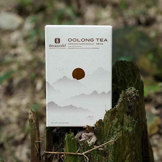 iTeaworld Minnan Narcissus Oolong Tea - Oolong tea loose leaf Chinese Tea, Long-Lasting Aftertaste Oolong Tea Whole Tea leaves for Health with 20 Empty Tea Bags, 3.5OZ - Bloomnest