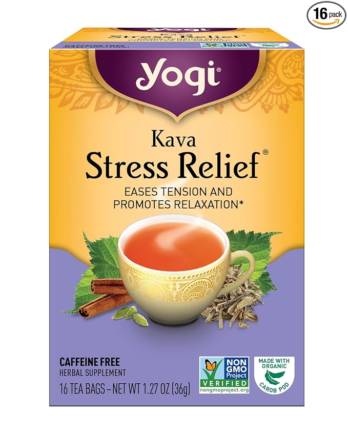 Yogi Tea, Kava Stress Relief, 16 Count - Bloomnest