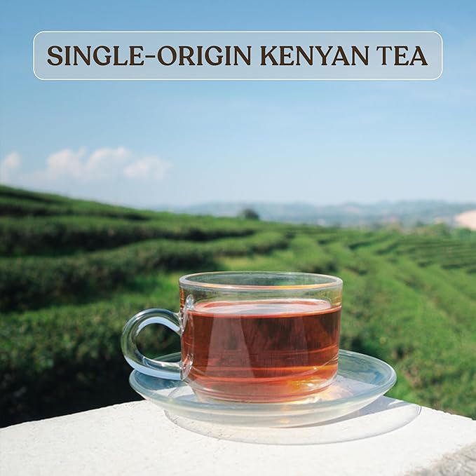 Akina Single-Origin Regular Black Tea Bags | 100% Naturally Flavored, Kenyan Origin, Gourmet Tea, Hot Beverage (100 String & Tag Bags, 200g) - Bloomnest