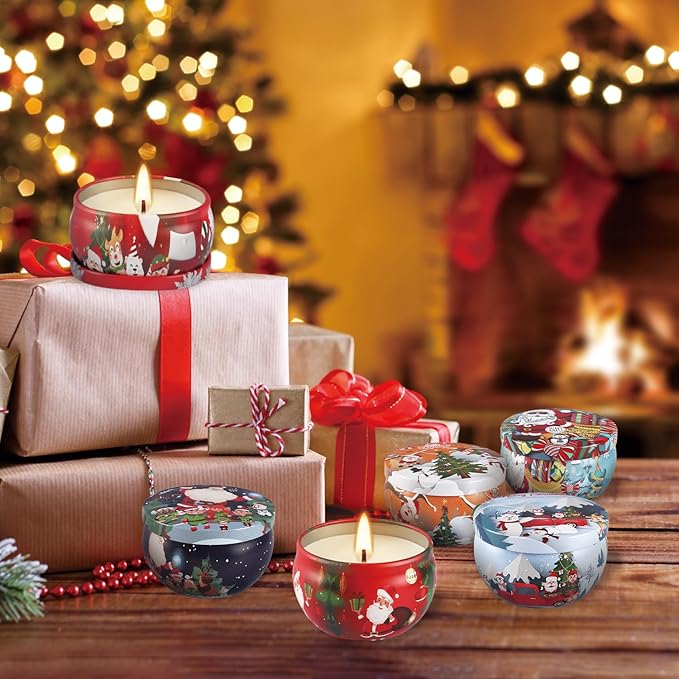16Pack Christmas Scented Candles Gift- Aromatherapy Candle-Soy Wax-Long Lasting Burn time, Christmas Thanksgiving Gifts for Women，Home Decor - Bloomnest