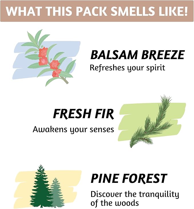 Folkulture Incense Sticks with Holder for Gift | Set of 3 Insenses (60 Insence-Sticks) | Organic Balsam Breeze, Fresh Fir | Pine Forest Non Toxic Incents, Incents or Inscents-Sticks (Forest) - Bloomnest