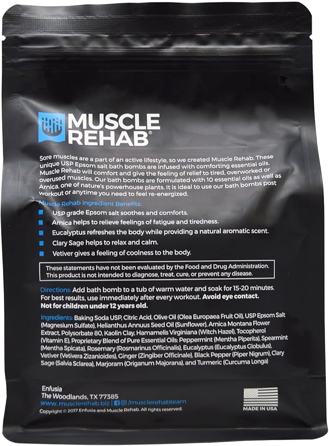 Dynamic Recovery Combo Set: Epsom Salt Soak & Bath Bombs | Muscle Soak and Skin Hydration (2) Pack - Bloomnest