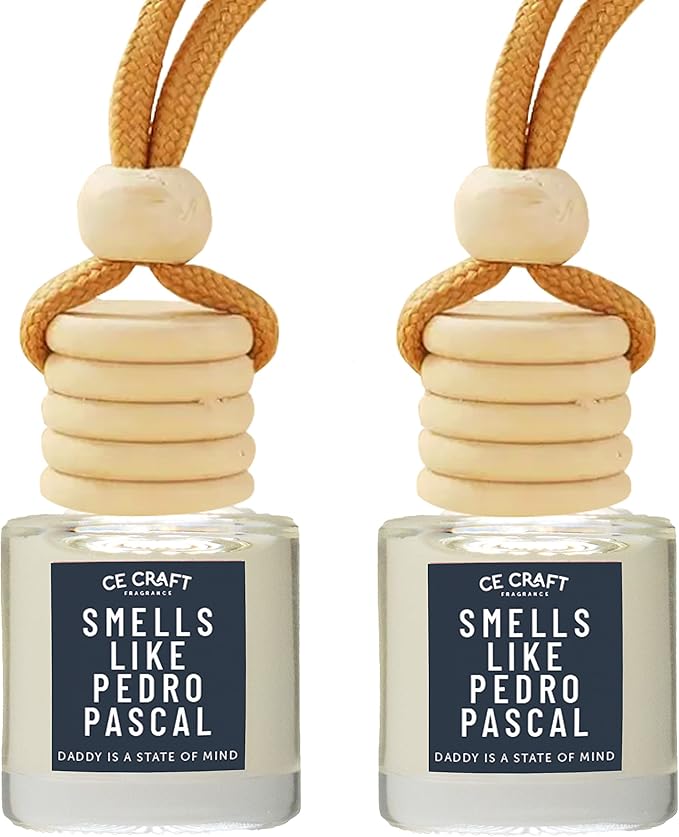 CANDECraftCo Car Air Hanging Fragrance Oil, Car Auto Freshener for Essential Oils, Scents Fragrance Aromatherapy Automobile Diffuser, Long Lasting (Smells Like Pedro Pascal) - Bloomnest