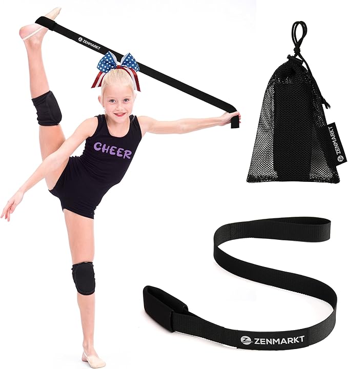 Stretching Strap for Cheer – Flexibility Stunt Strap for Cheerleaders – Durable Cheer Stretching Bands for Improved Flexibility, Range of Motion – Essential Cheer Accessories - Bloomnest