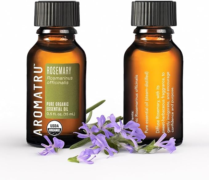 Focus Essential Oil Kit – Rosemary, Peppermint, Lemon, and Grapefruit – Organic & Wildcrafted – ISO Certified – No Synthetic Fillers – Ethically Sourced - Bloomnest