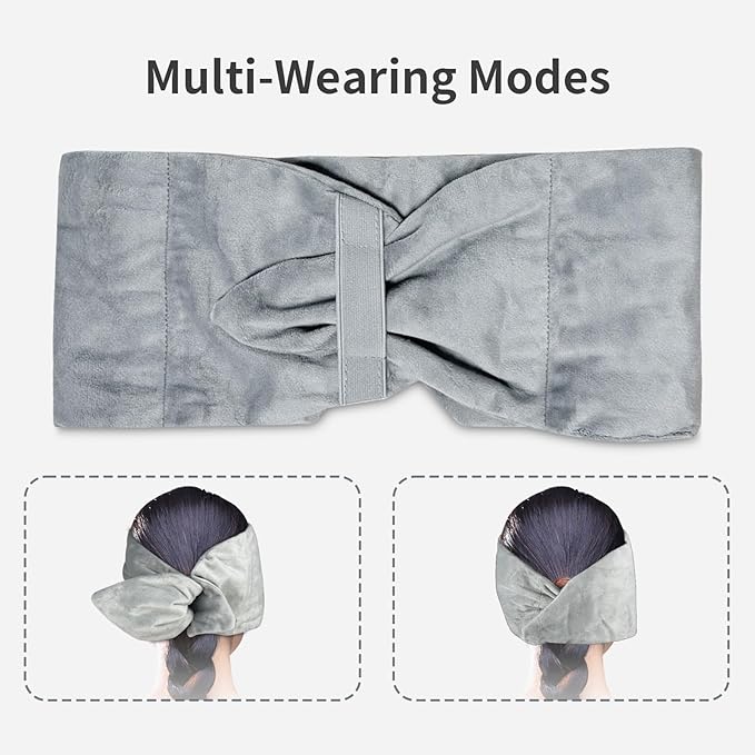 Weighted Eye Mask for Sleeping Washable Blackout Gravity Sleep Masks Soft Gentle Pressure Blindfold Night Eye Covers for Side Sleeper Meditation Women Men Travel Essentials - Bloomnest