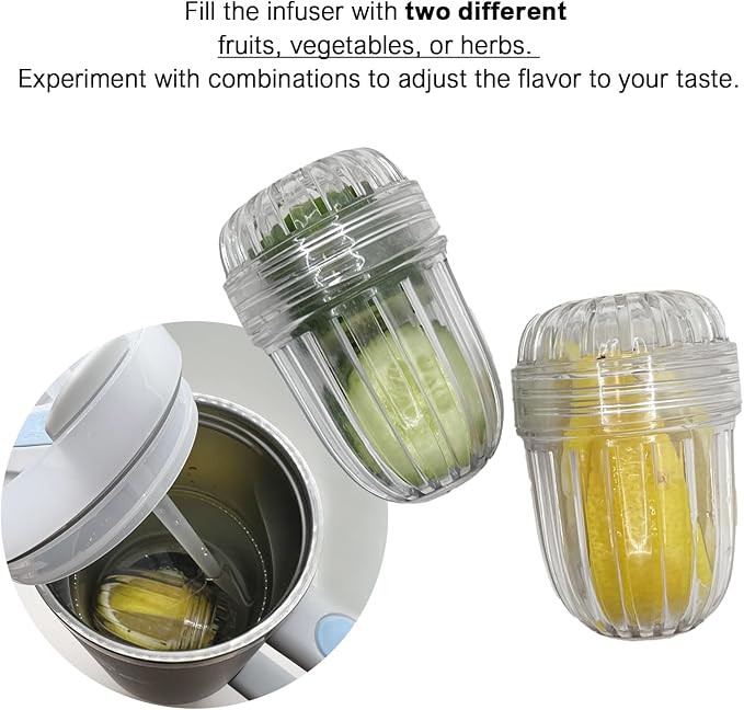 2PCS Small size Fruit Infuser for Wide Mouth Bottles.,Compatible with Stanley,Hydro Flask, Iron Flask, Takeya, ThermoFlask - Bloomnest