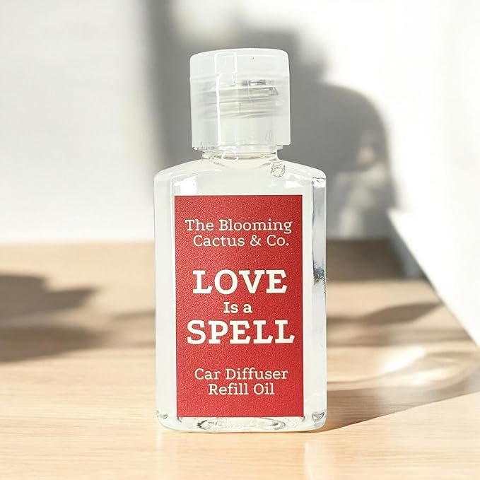 Car Air Freshener Hanging, Essential Oil Diffuser for Cars 1 OZ, Cute Car Accessories, C ar Air Freshener Refill, Long-Lasting Fragrance Refill, Car Diffuser Refill Made in USA | Love Spell - Bloomnest