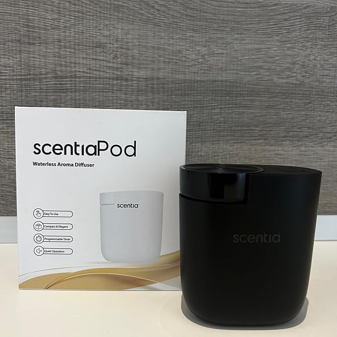Smart Plug-in Diffuser with App Control | Waterless Cold Air Diffuser | My Way Hotel-Inspired Scent Included | 500 Sq. Ft. Coverage | Mother's Day & Housewarming Gift | Black - Bloomnest