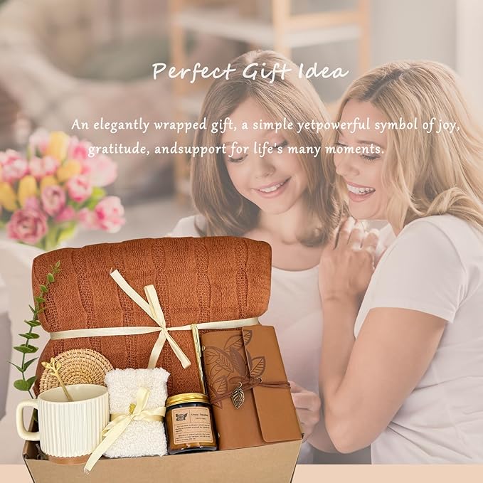 Get Well Soon Gift Baskets for Women,Self Care Package Box, Sympathy Gifts for Loss of Loved One,Thinking of You/Mothers Day/Grief/Bereavement/Miscarriage Gifts for Women - Bloomnest