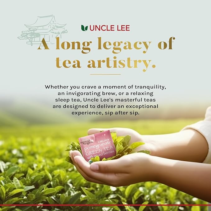 Uncle Lee’s Organic Tea Variety Gift Set – Wellness Collection with 8 Teas (6 Bags Each) in a Premium Gift Box, 3.3 Oz - Bloomnest