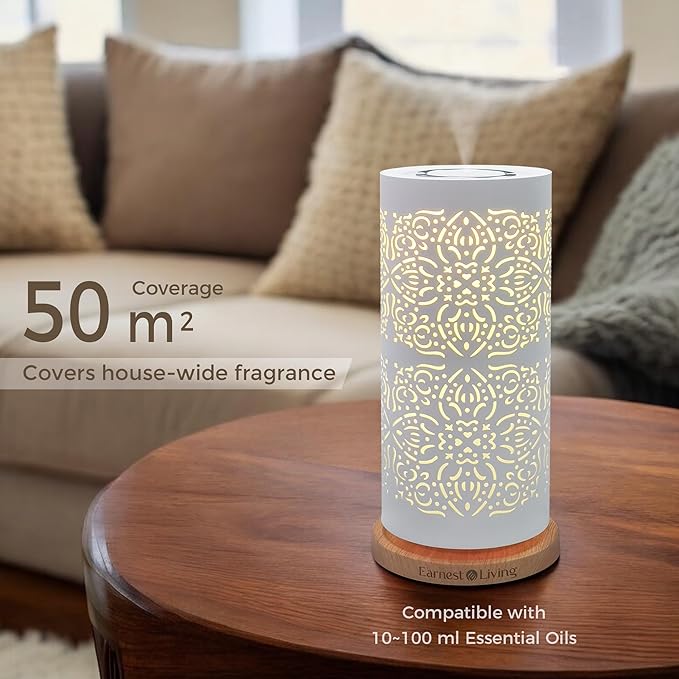 Earnest Living Waterless Diffuser 100ml Nebulizing Diffusion System for Large Ambient Space Studio Home Office Hotel Spa - Bloomnest