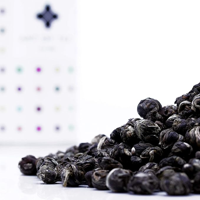 Art of Tea | Jasmine Pearls 3oz (Jasmine Tea) | Artisan Loose Leaf Tea Tin - Bloomnest