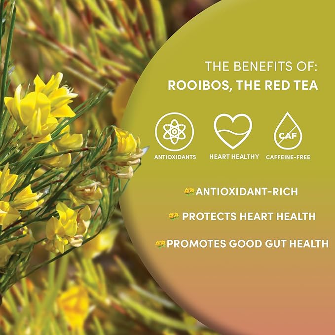 Worldwide Botanicals Organic Red Rooibos Tea – 1lb - 100% South African Aspalathus linearis – Loose Leaf, Cut and Sifted - Resealable Bag for Freshness, 1 Pound Bag - Bloomnest