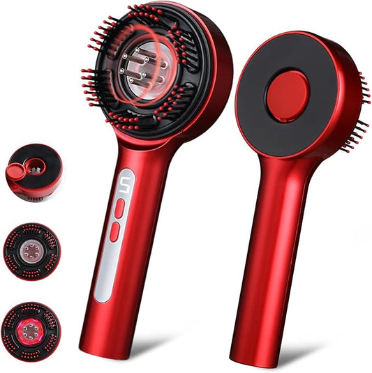 Trvtve 3-in-1 Electric Scalp Massage Comb, Hair Oil Applicator, Five-Level Head Scratching, Soothing and Relaxing to Prevent Hair Loss, Portable Home Massage Comb for Men and Women, Ipx7 Waterproof TRVTVE