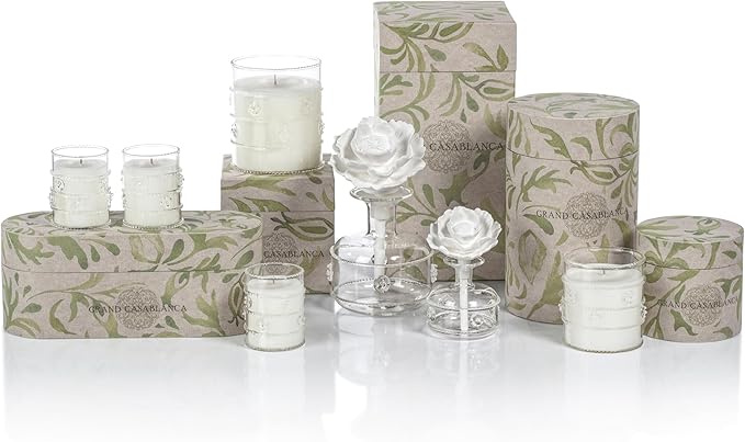 Zodax Grand Casablanca Porcelain Oil Diffuser - 6.76 oz -Neroli Absolute