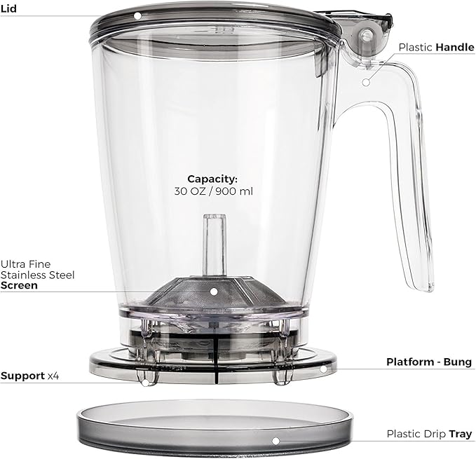 Tealyra - rapidTEA MAKER - 30-ounce - Loose Tea Teapot Infuser - Best Tea Maker Makes a Perfect Cup of Leaf Tea - Bottom Dispensing Teapot - Dripping Free Guarantee - 900ml - Bloomnest