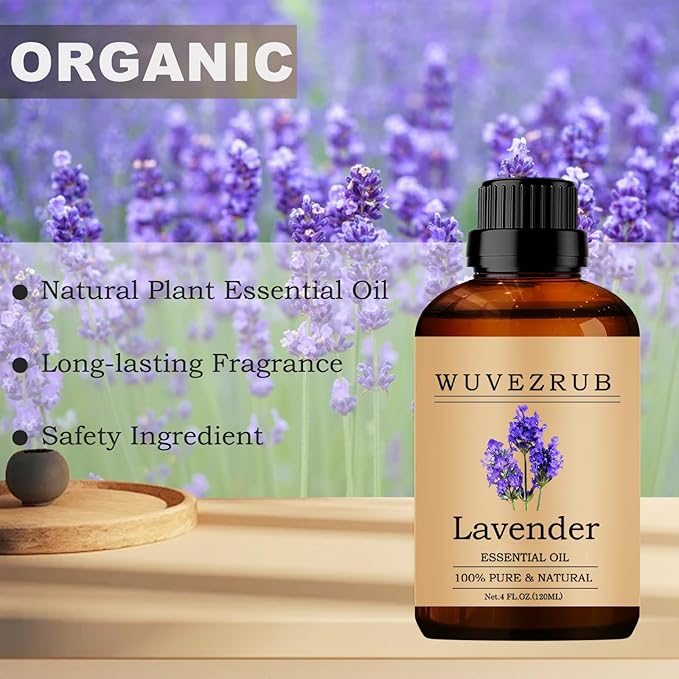 Lavender Essential Oils, 120ML Pure and Natural Essential Oil for Aromatherapy Diffuser - Lavender /4 Fl Oz - Bloomnest