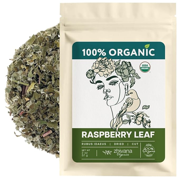 Organic Red Raspberry Leaf Tea – Loose Leaf Herbal Tea – 2 oz (Rubus idaeus) - Bloomnest