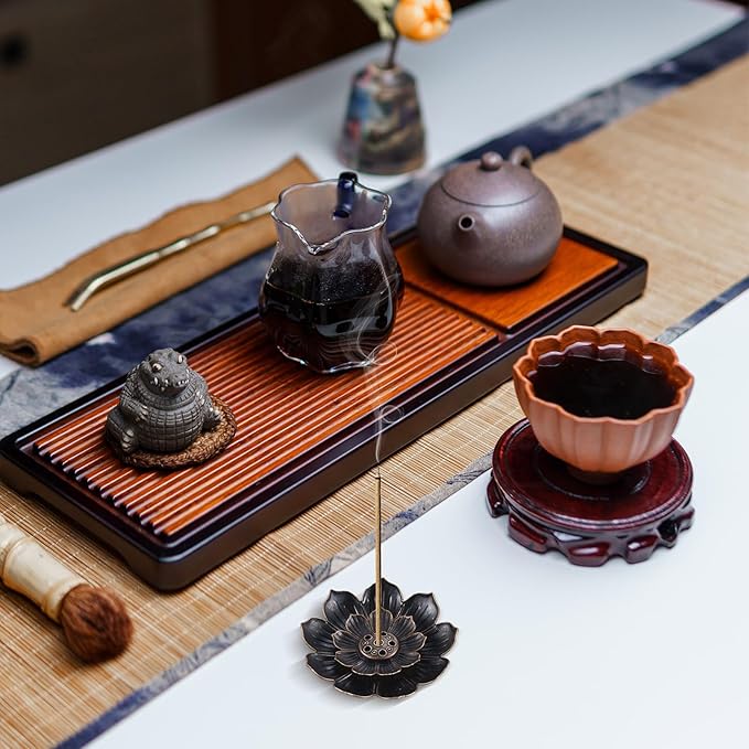 60 Pcs Bulk Lotus Incense Holder for Stick 2.28 inches Incense Burner Ash Catcher Indian Return Gifts for Pooja Home Fragrance Yoga SPA Sauna Bedroom - Bloomnest