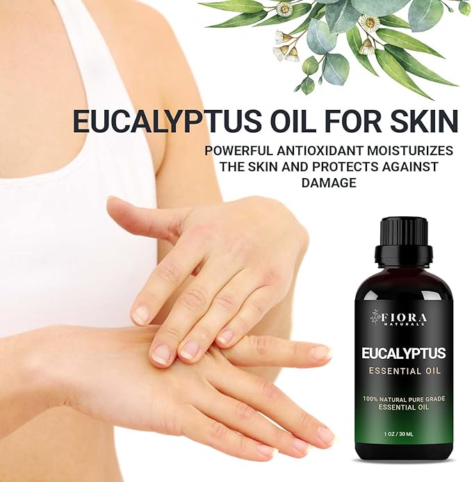 Eucalyptus Essential Oil - 100% Pure Eucalyptus Oil for Diffuser, Humidifier, Sinus, Cold, and Aromatherapy - Natural Oil for Skin, Hair, Scalp and Massage - Bloomnest