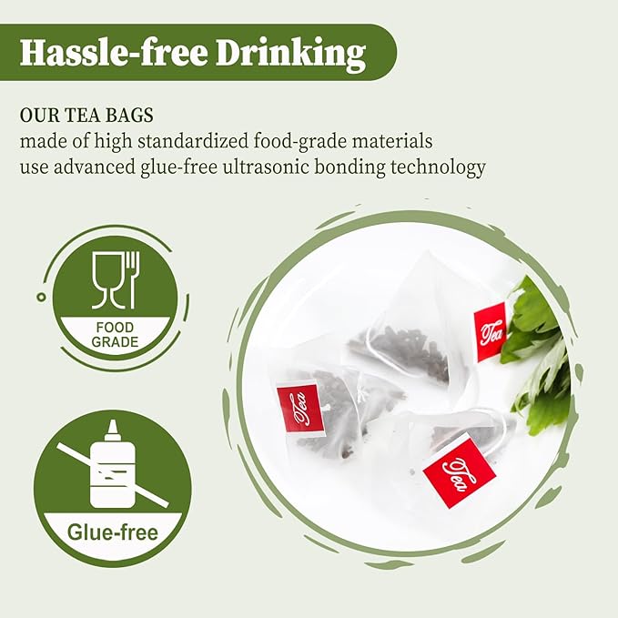 FullChea - Mugwort Tea Bag 40 Teabags, 1.5g/bag - 100% Pure Mugwort leaves Herbal Tea - Rich In Antioxidants - Bloomnest