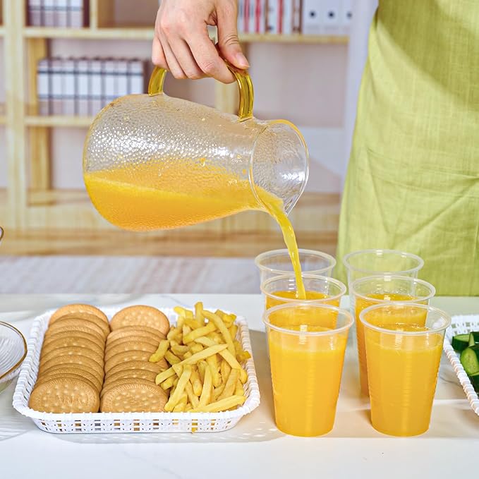 Lilymicky 1000 PACK 9 oz Clear Plastic Cups, 9 Ounce Disposable Drinking Cups for Birthday Parties, Picnics, Ceremonies, and any Events - Bloomnest