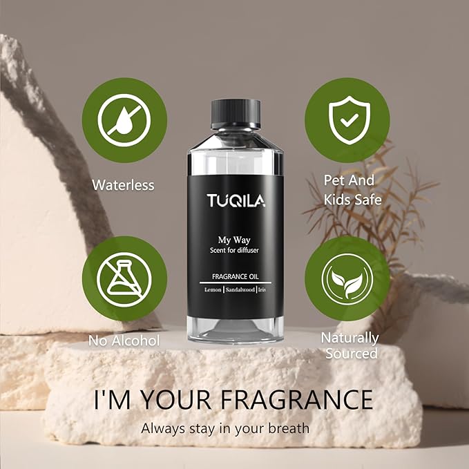 My Way 500ML Hotel Luxury Essential Oil for Diffuser, 5 Star Hotel Scent Oil (Sandalwood, Lemon, Lirs) Long-Lasting Premium Fragrance Oils, Idea Spa & Waterless for Home, Office, Car - Bloomnest