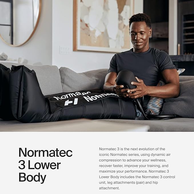 Hyperice Normatec 3 - Recovery System with Patented Dynamic Compression Massage Technology (Normatec 3 Lower Body (Standard Size Legs + HIPS) FSA-HSA - Bloomnest
